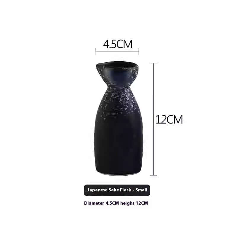 Japanese Retro Ceramic Sake Cup – Handcrafted Glazed Wine Cup for Sake, Tea & Spirits
