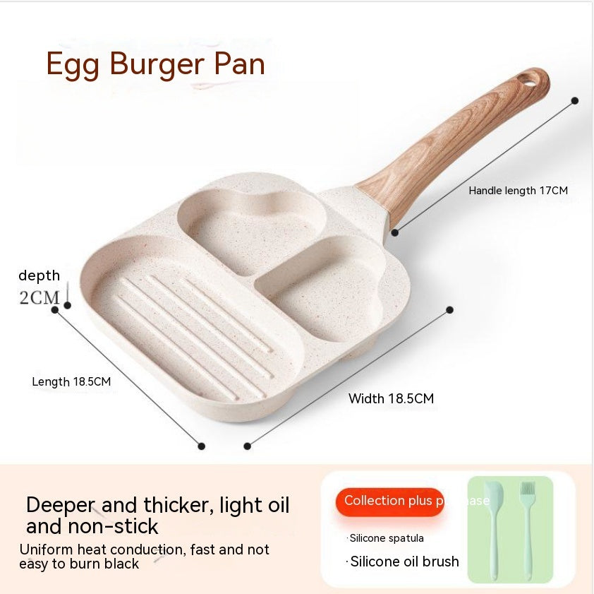 Aluminum Four Hole Frying Pan