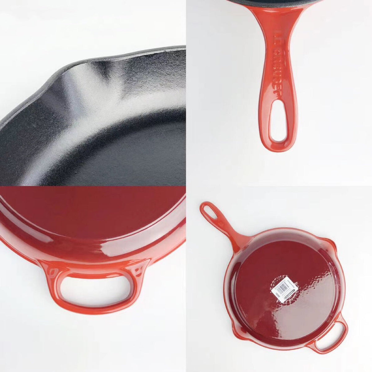 Colorful Cast Iron Enamel Frying Pan