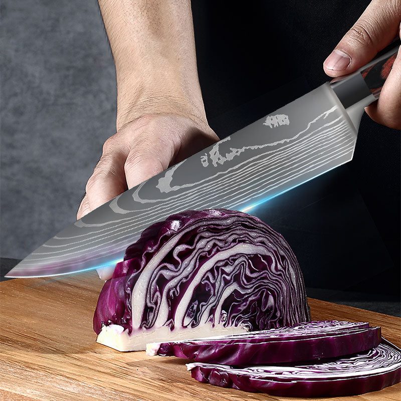 Chef Kitchen Cleaver And Slicing Knife Set