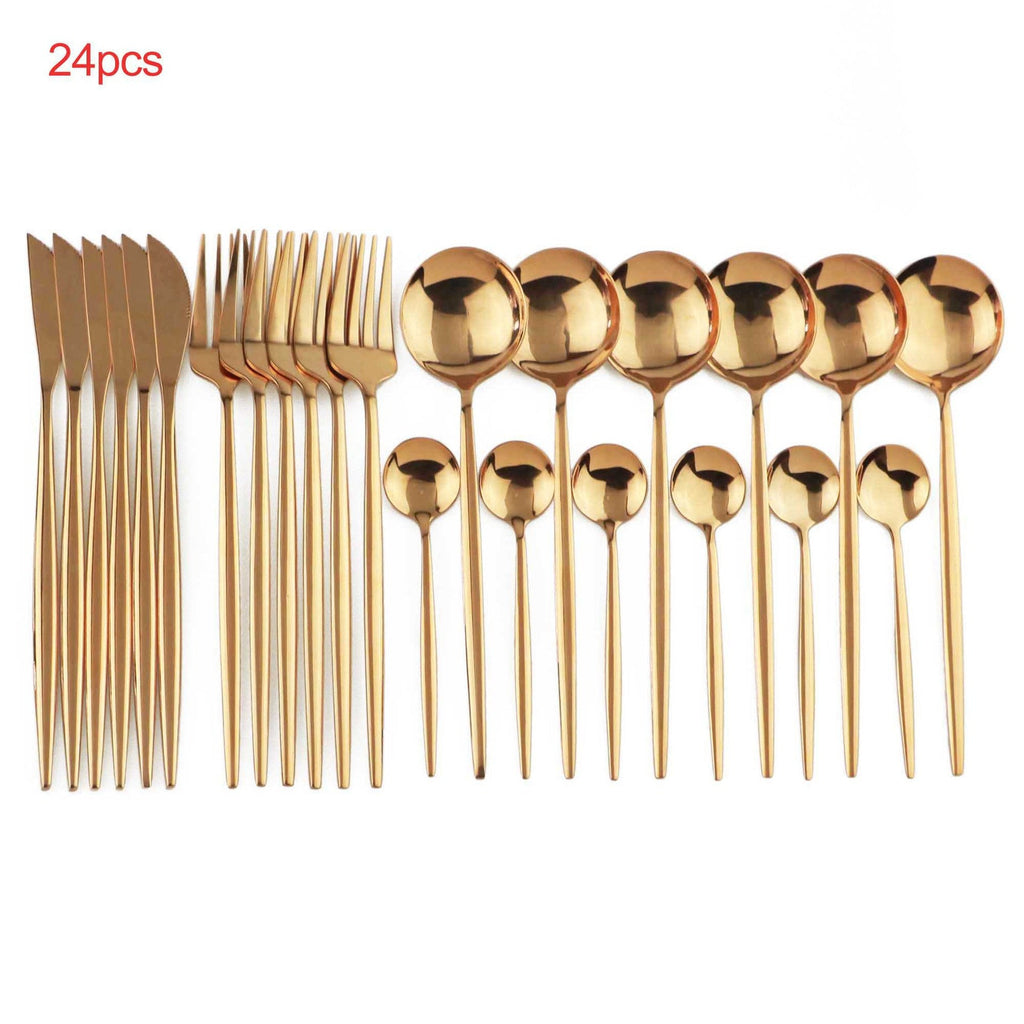 24 Piece Luxury Cutlery Set