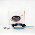 Colorful Cast Iron Enamel Frying Pan