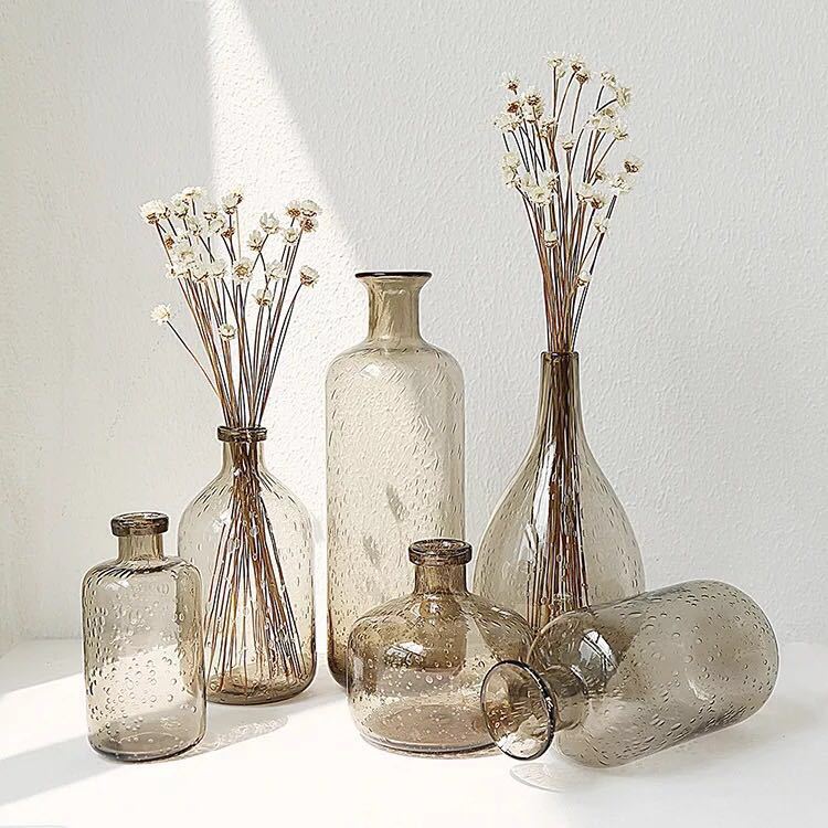 Bubble Glass Vase Home Decor Decoration