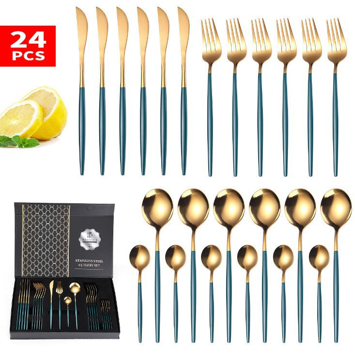 24 Piece Luxury Cutlery Set