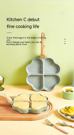 Aluminum Four Hole Frying Pan