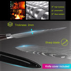 Chef Kitchen Cleaver And Slicing Knife Set