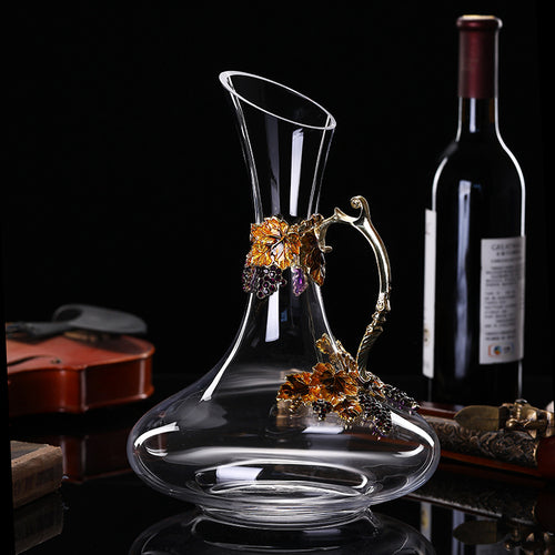 Crystal Glass Decanter And Goblet Set European Style
