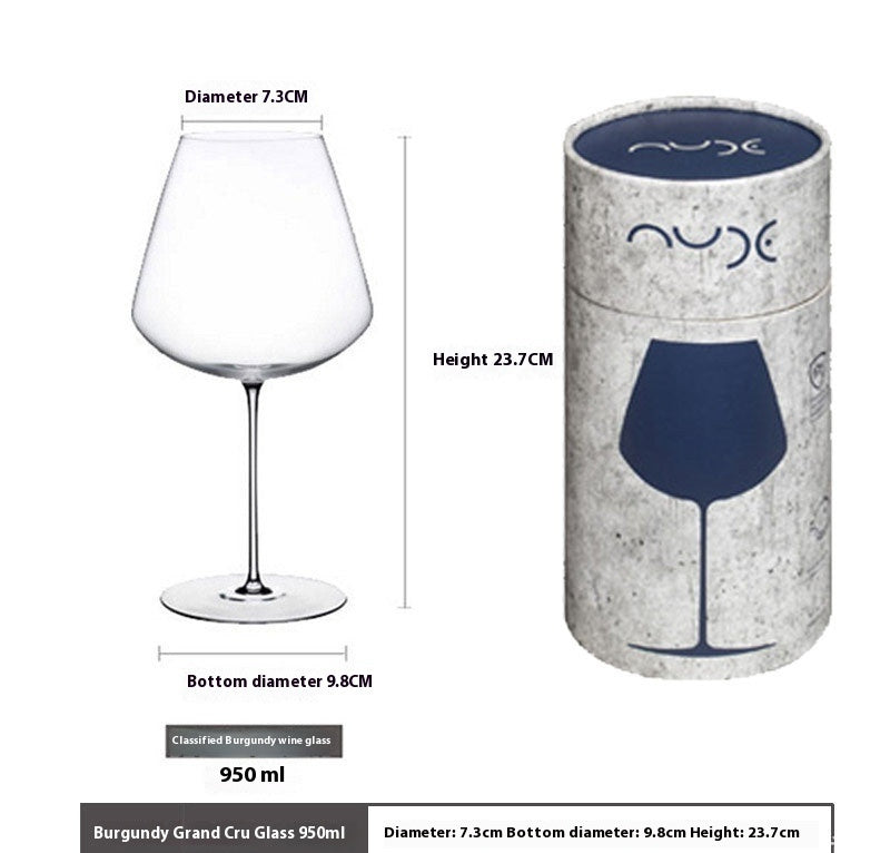 Ultra-Thin European Style Crystal Decorative Goblet Glass