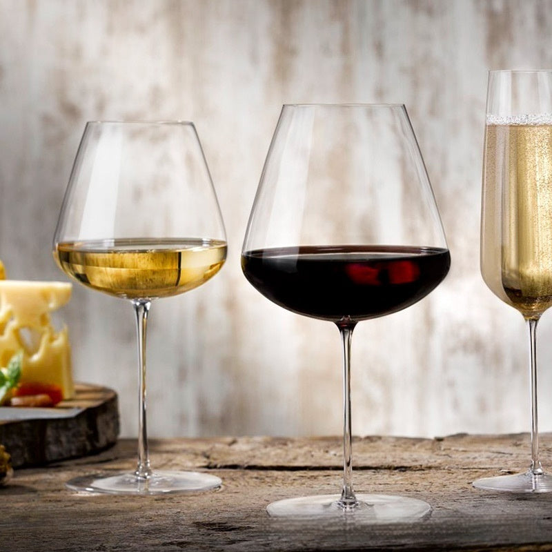 Ultra-Thin European Style Crystal Decorative Goblet Glass