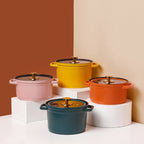 Nordic Ceramic Large Capacity Stock Pot