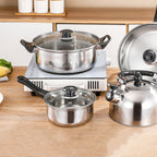 Stainless Steel Cookware Pot Set Collection