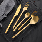 Matte Stainless Steel Thickened Cutlery Set