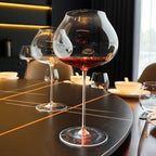 Hand Blown Crystal Glass Goblet For Elegant Beverage Serving