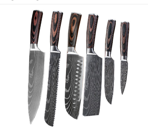 Chef Kitchen Cleaver And Slicing Knife Set