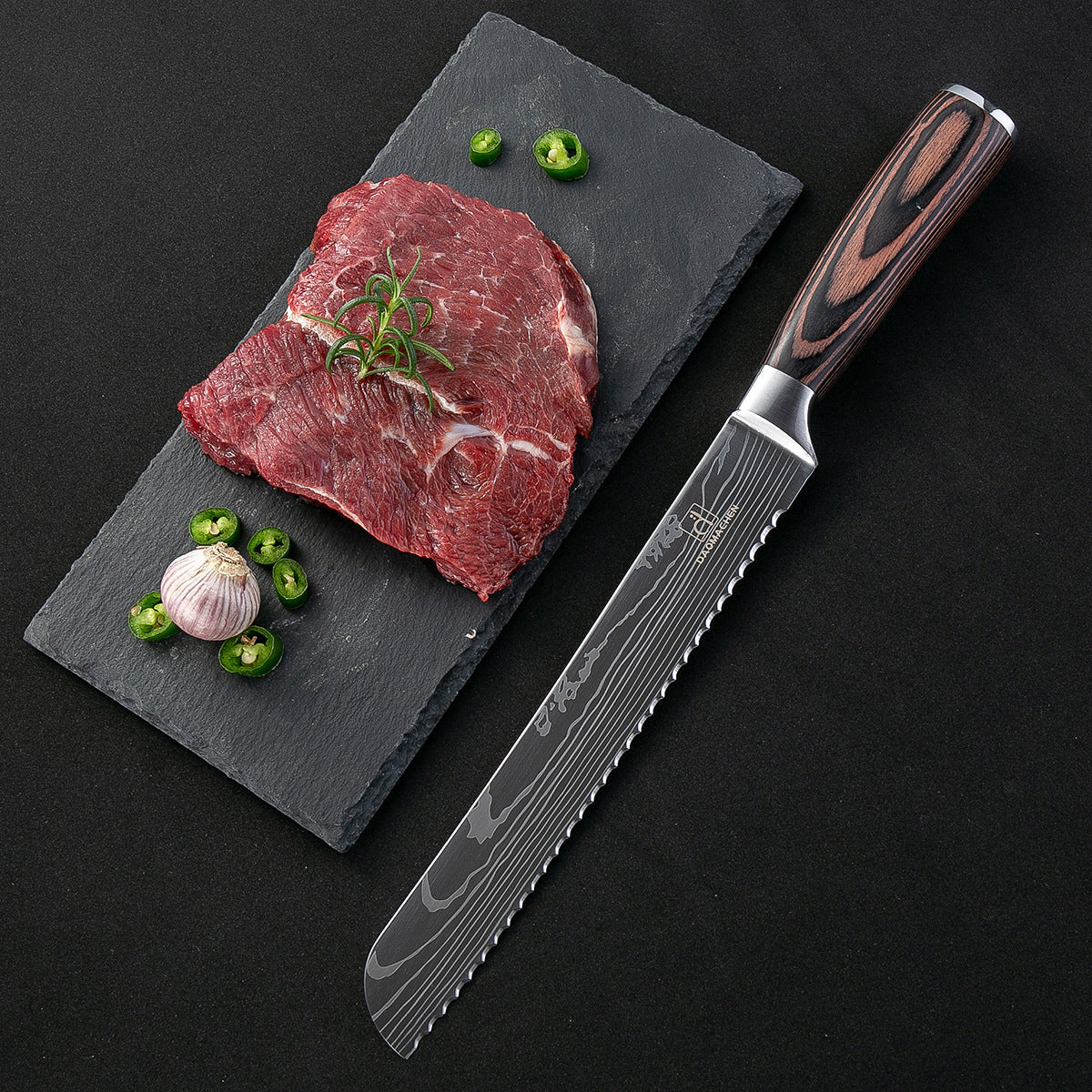 Chef Kitchen Cleaver And Slicing Knife Set