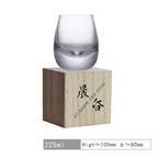Hand Carved Crystal Glass Goblet Beverage Glass