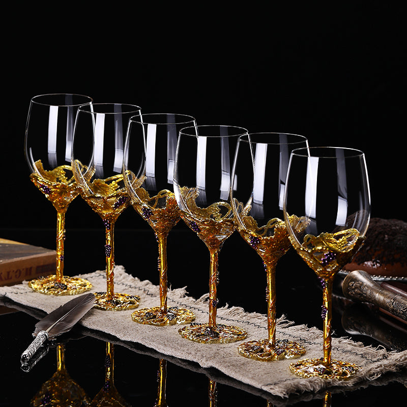 Crystal Glass Decanter And Goblet Set European Style