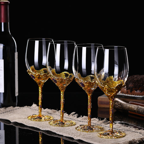 Crystal Glass Decanter And Goblet Set European Style