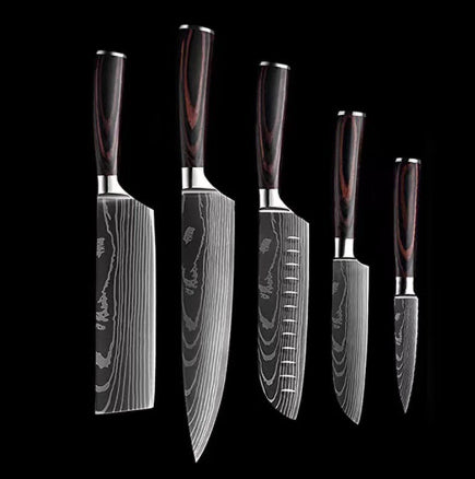 Chef Kitchen Cleaver And Slicing Knife Set