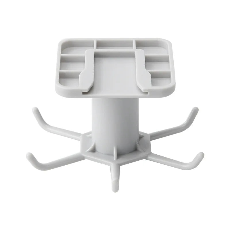 360° Rotatable Kitchen & Bathroom Hook Organizer – Nail-Free Wall and Cabinet Hanger