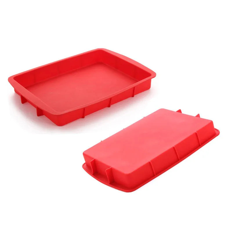 Rectangular Silicone Cake Mold – Non-Stick Baking Pan for Cakes & Bread