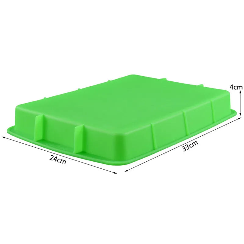 Rectangular Silicone Cake Mold – Non-Stick Baking Pan for Cakes & Bread