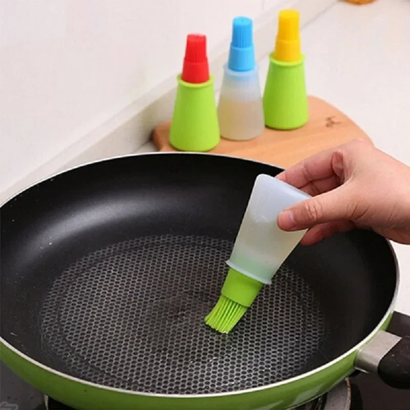 High Temperature Silicone Oil Brush – BBQ & Baking Basting Brush