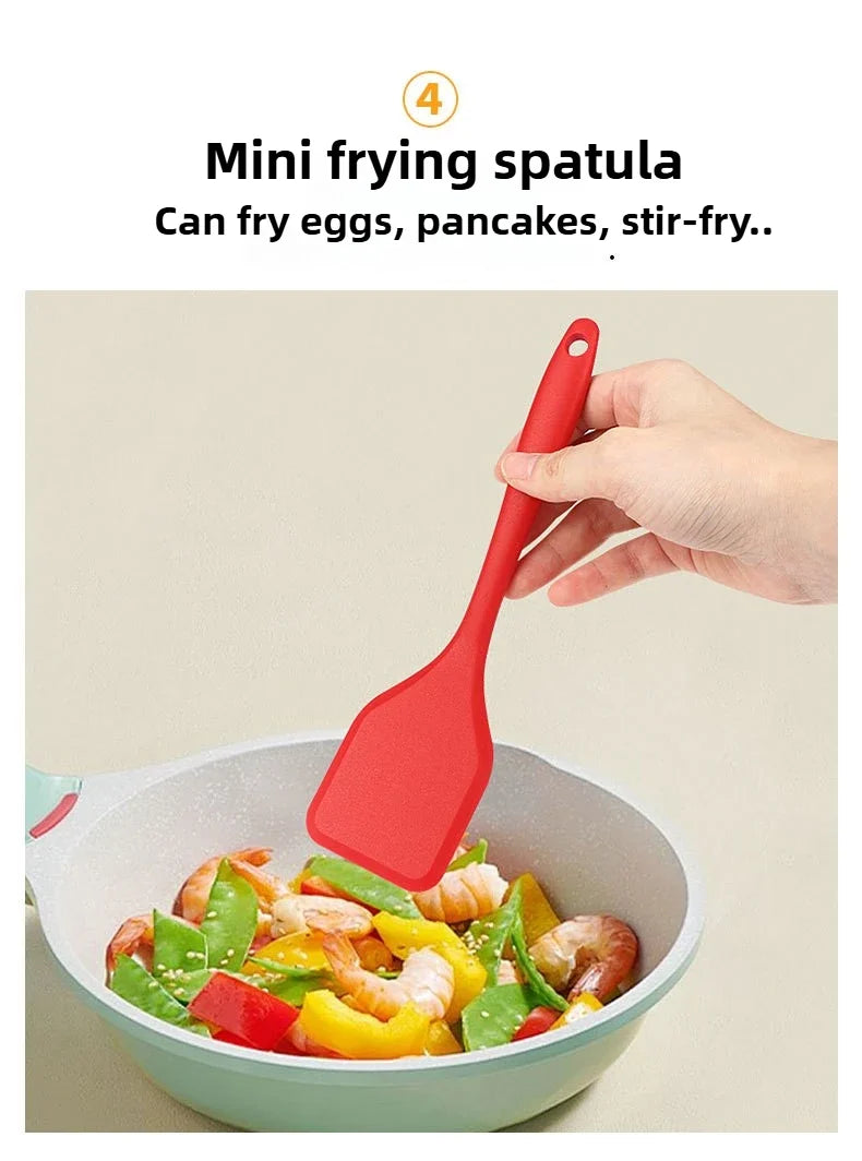 Silicone Non-Stick Cooking Spatula – Dense Shovel for Fish, Omelette & Frying