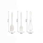 Silicone Baking Set – Spatula, Scraper, Whisk & Oil Brush