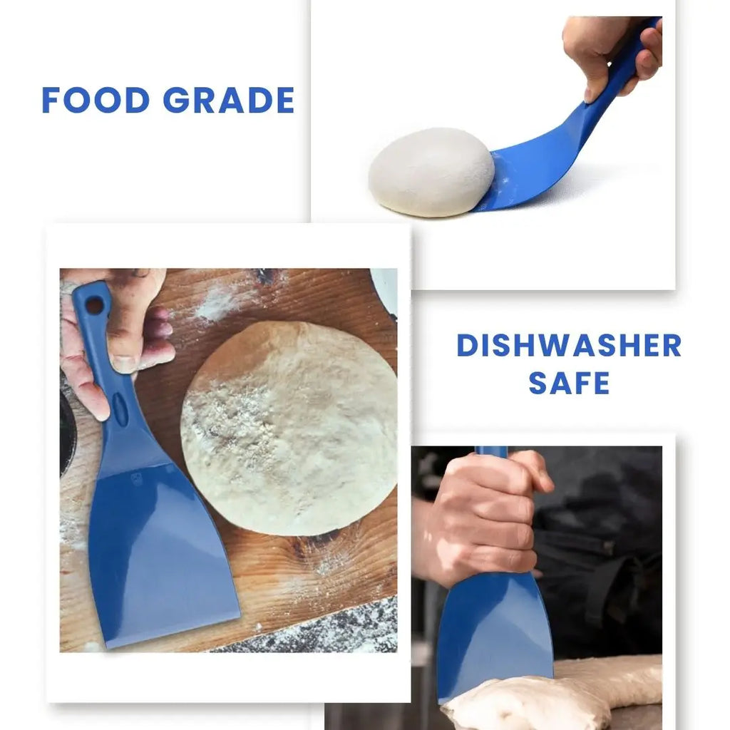 Flexible Pizza Dough Scraper – Dough Cutter & Spatula with Hanging Bracket