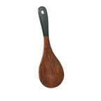Solid Wood Ebony Spatula & Wooden Soup Ladle – Heat-Resistant Kitchen Utensil Set