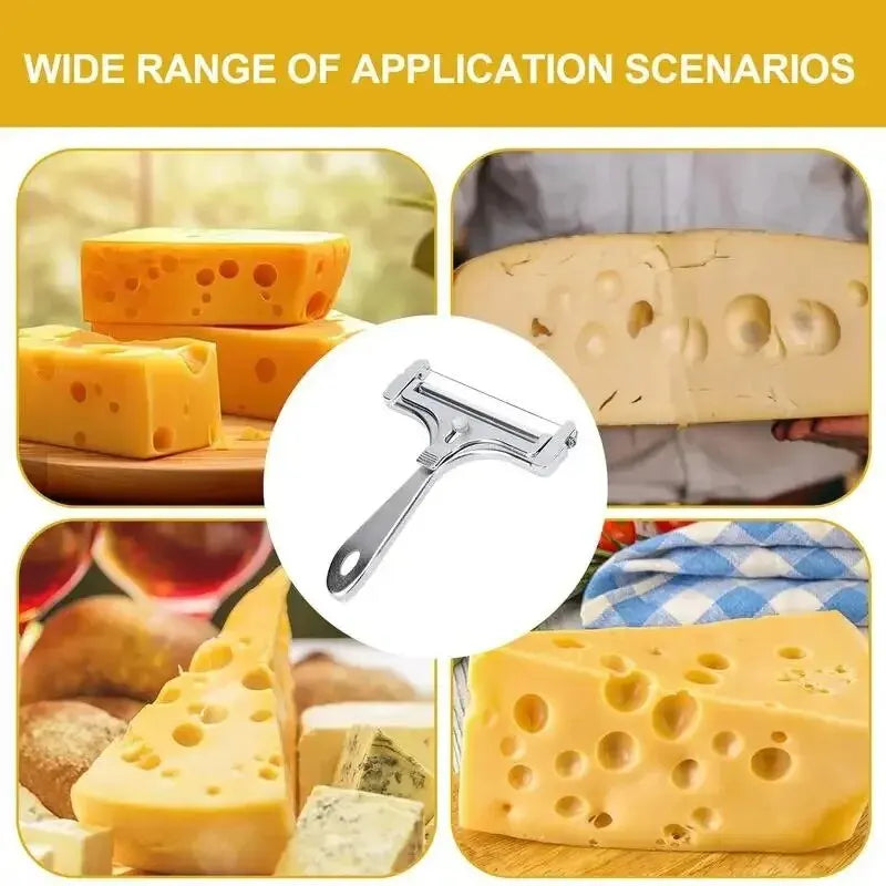 Stainless Steel Adjustable Cheese Slicer – Butter Cutter for Soft & Semi-Hard Cheese