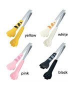 Japanese Cat Paw Food Tongs – Cute Stainless Steel Kitchen & BBQ Clip