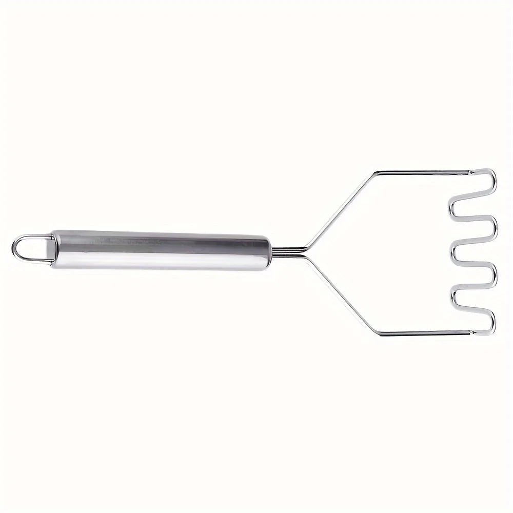 Stainless Steel Wave Potato Masher – Durable Vegetable & Fruit Puree Tool