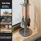 Rotating Kitchen Utensil Stand – 8-Hook Countertop Organizer with 360° Rotation