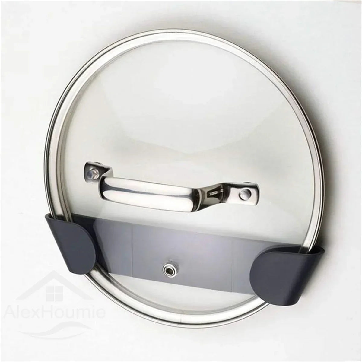 Wall-Mounted Pot Lid Holder – Hanging Storage Rack for Kitchen Pans & Covers