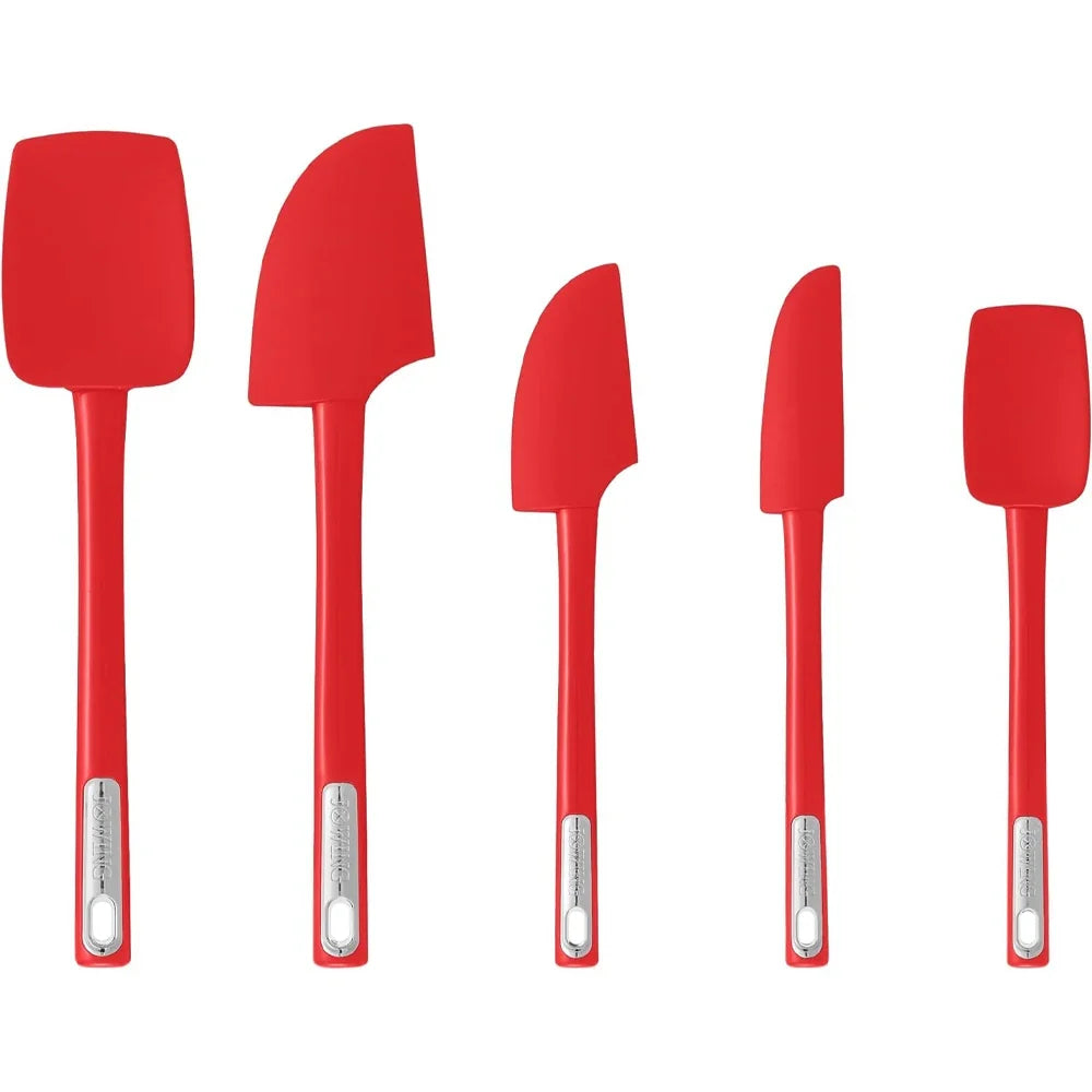 High-Temperature Silicone Spatula Set – Non-Slip Handle for Cooking, Mixing & Baking