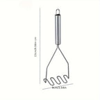Stainless Steel Wave Potato Masher – Durable Vegetable & Fruit Puree Tool