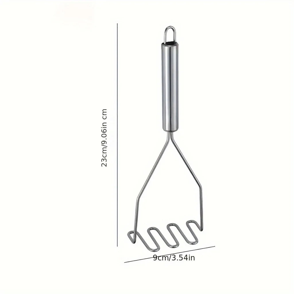 Stainless Steel Wave Potato Masher – Durable Vegetable & Fruit Puree Tool