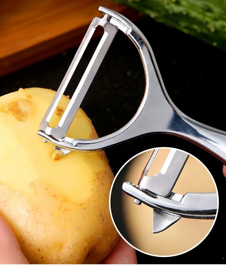 Stainless Steel Vegetable Peeler – Multifunctional Potato & Fruit Peeler for Kitchen Use