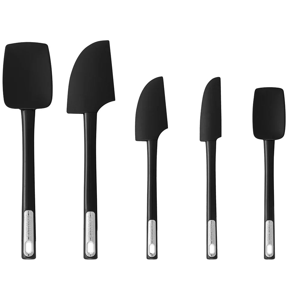 High-Temperature Silicone Spatula Set – Non-Slip Handle for Cooking, Mixing & Baking