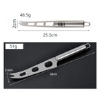 Stainless Steel Cheese Knife – Multifunctional Kitchen Tool for Cheese, Pizza & Baking