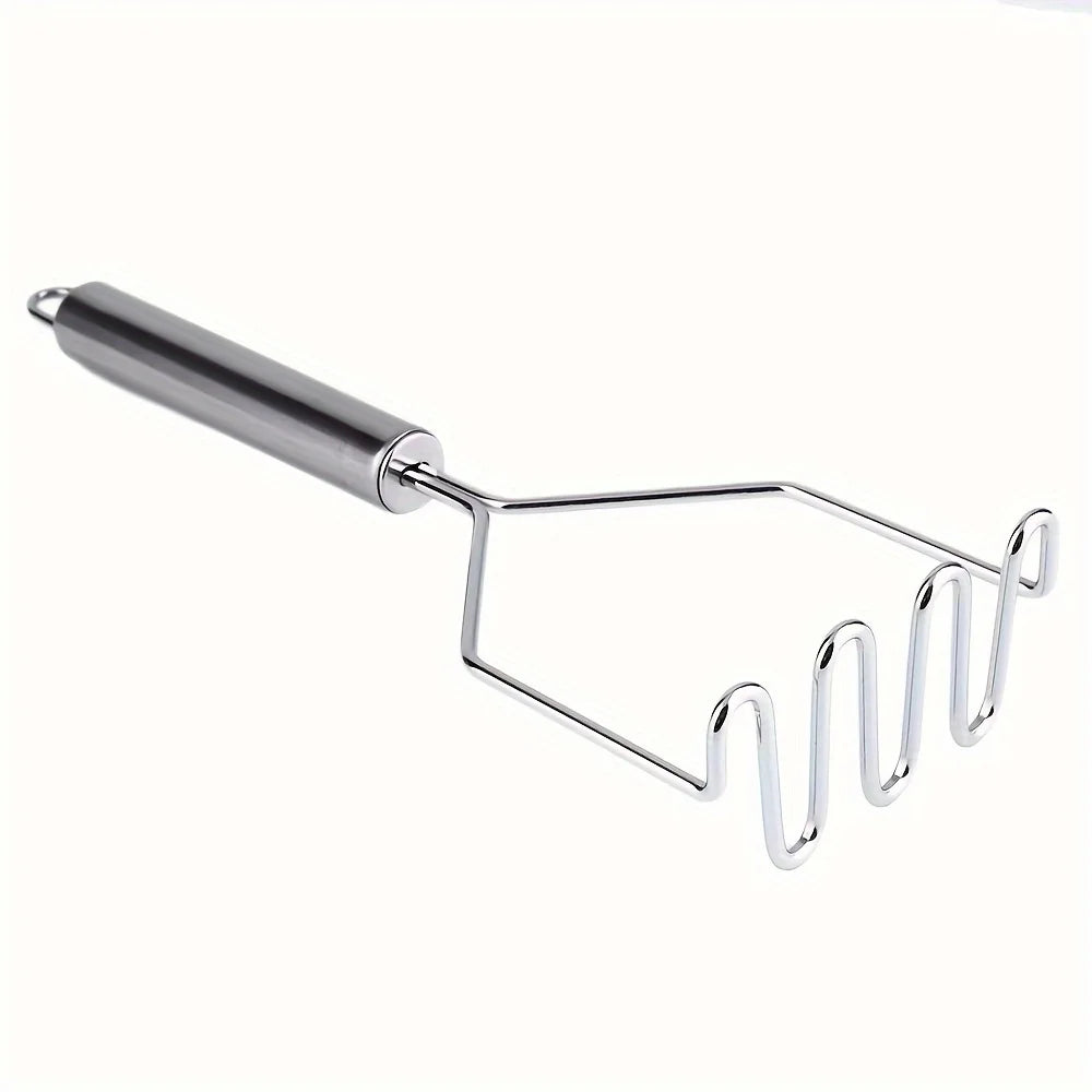 Stainless Steel Wave Potato Masher – Durable Vegetable & Fruit Puree Tool