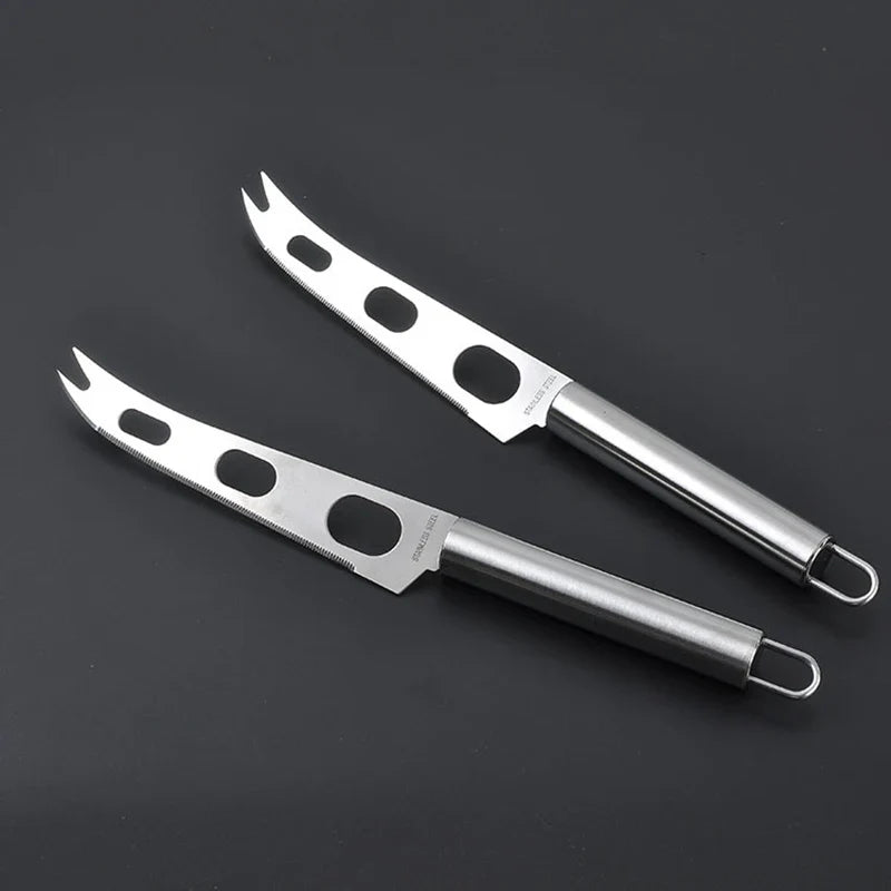 Stainless Steel Cheese Knife – Multifunctional Kitchen Tool for Cheese, Pizza & Baking