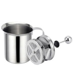 BALASHOV Stainless Steel Milk Frother – Double Mesh Coffee & Milk Creamer