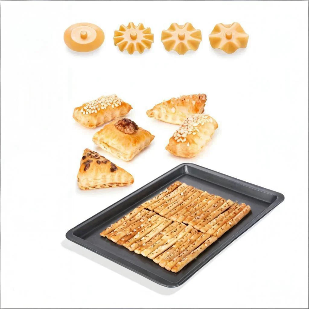 1Pc Handheld Biscuit Roller Cutter – Cookie & Dough Circle Wheel for Pizza, Pastry, and Pie Crust