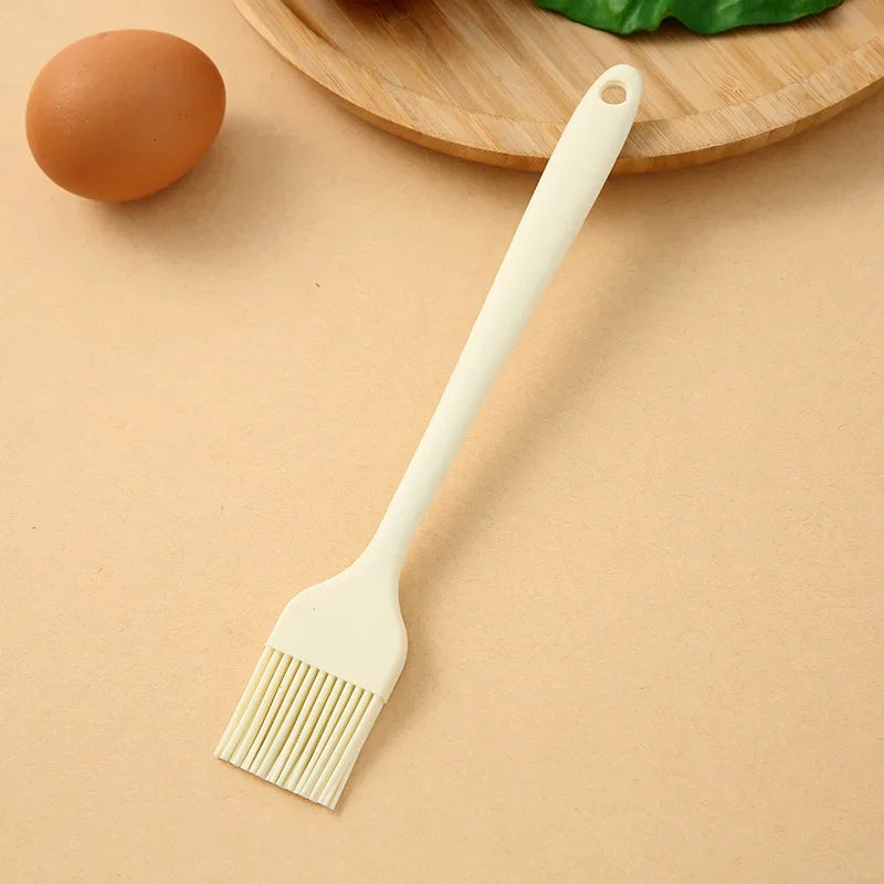 Silicone Baking Set – Cake Cream Spatula, Scraper, Egg Whisk & Oil Brush for Kitchen