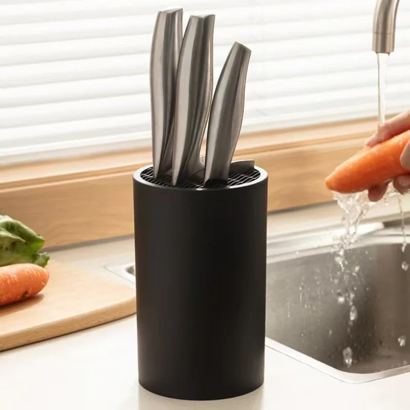 6-Style Kitchen Knife Organizer – Anti-Slip Knife Storage Stand
