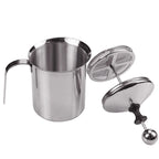 BALASHOV Stainless Steel Milk Frother – Double Mesh Coffee & Milk Creamer