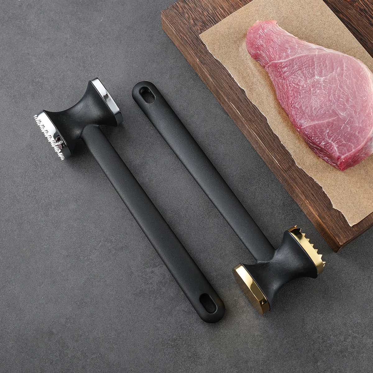 Double-Sided Zinc Alloy Meat Hammer – Multifunctional Meat Tenderizer & Kitchen Tool